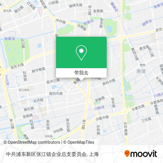 中共浦东新区张江镇企业总支委员会地图