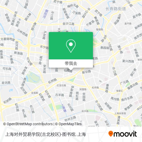 上海对外贸易学院(古北校区)-图书馆地图