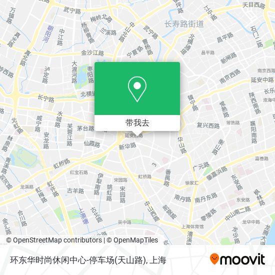 环东华时尚休闲中心-停车场(天山路)地图