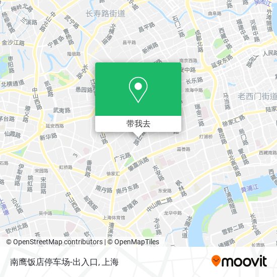 南鹰饭店停车场-出入口地图