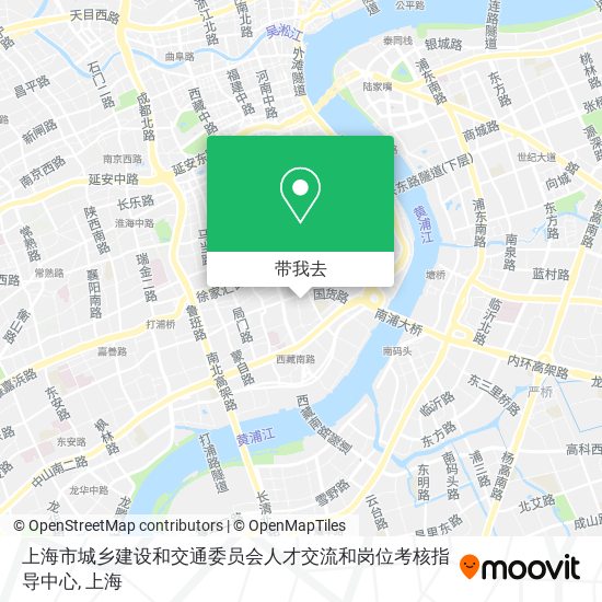 上海市城乡建设和交通委员会人才交流和岗位考核指导中心地图