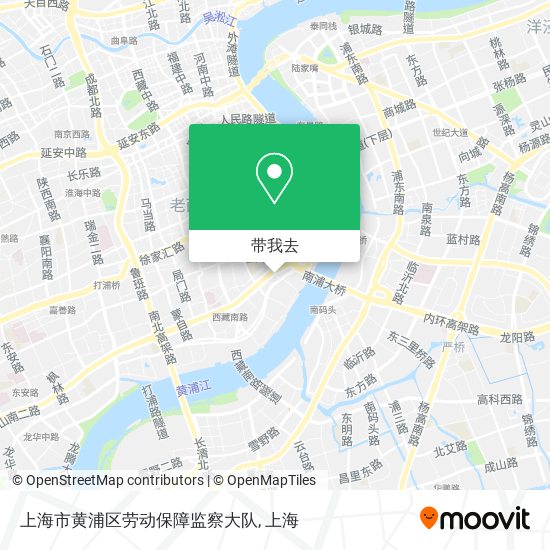 上海市黄浦区劳动保障监察大队地图