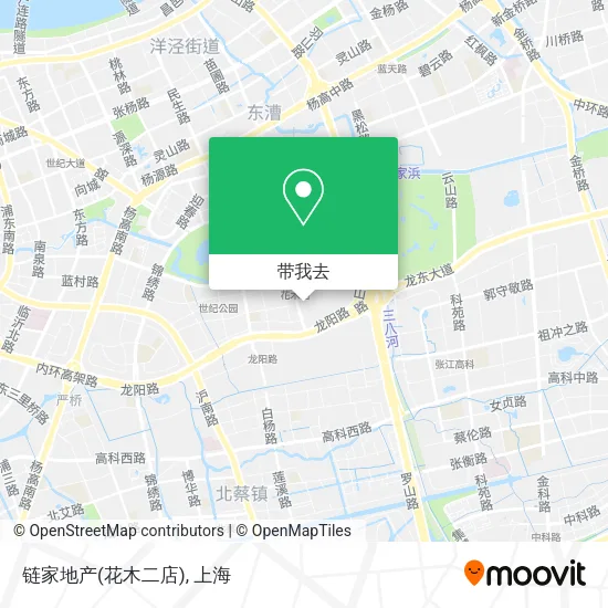 链家地产(花木二店)地图