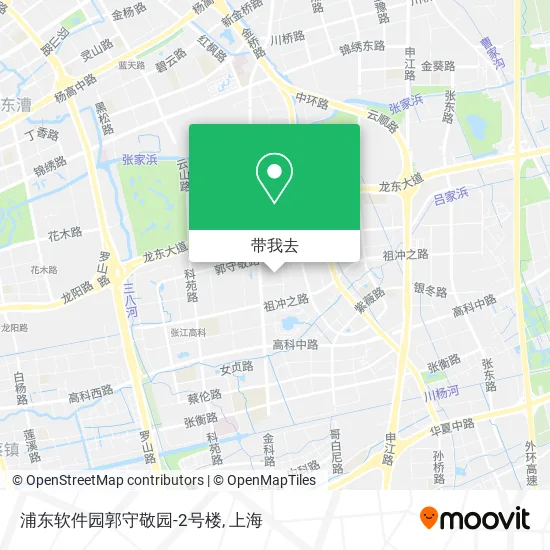 浦东软件园郭守敬园-2号楼地图