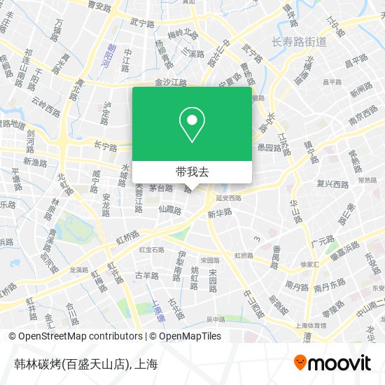 韩林碳烤(百盛天山店)地图