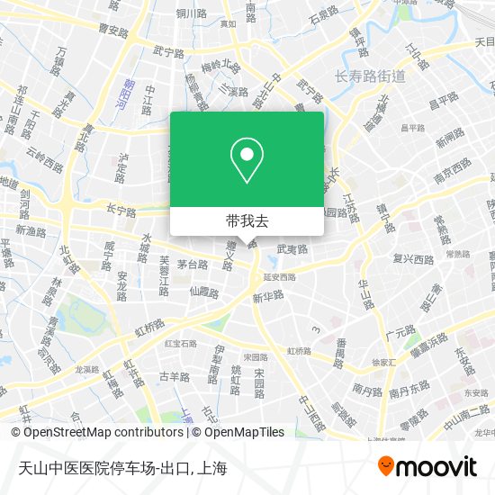 天山中医医院停车场-出口地图