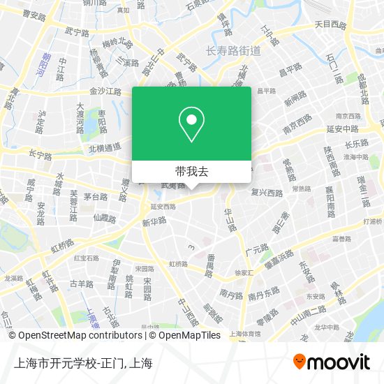 上海市开元学校-正门地图