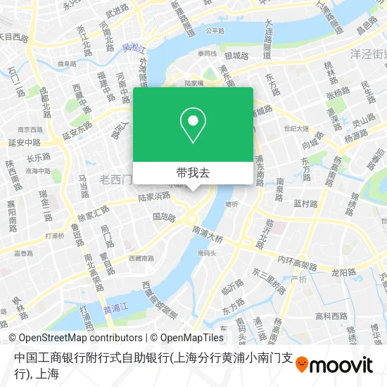 中国工商银行附行式自助银行(上海分行黄浦小南门支行)地图