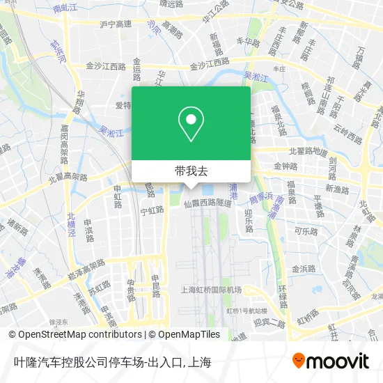 叶隆汽车控股公司停车场-出入口地图