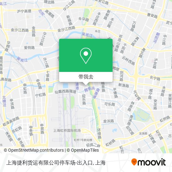 上海捷利货运有限公司停车场-出入口地图