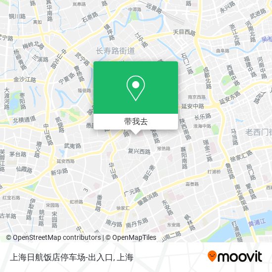 上海日航饭店停车场-出入口地图