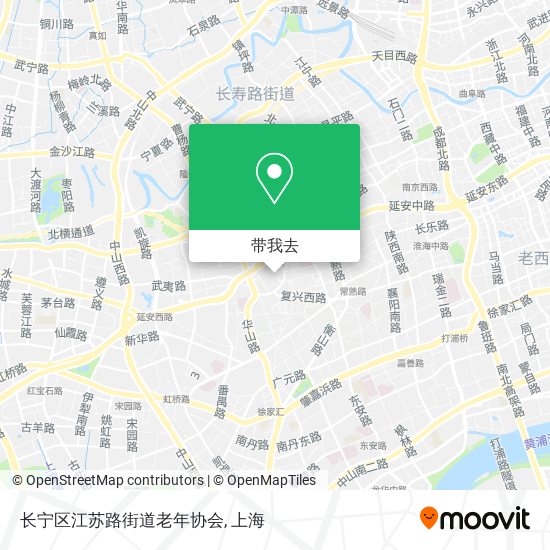 长宁区江苏路街道老年协会地图