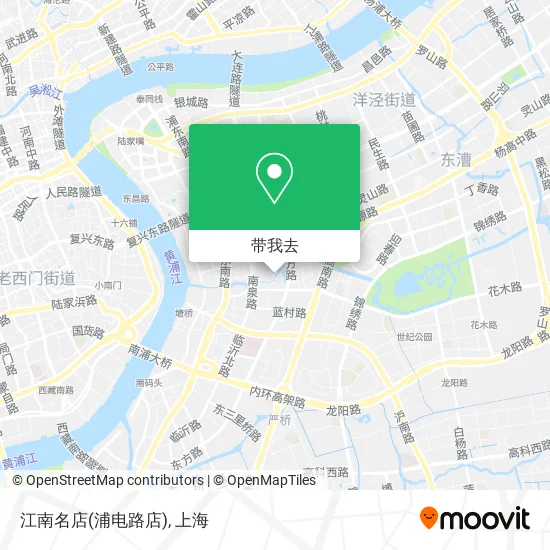 江南名店(浦电路店)地图