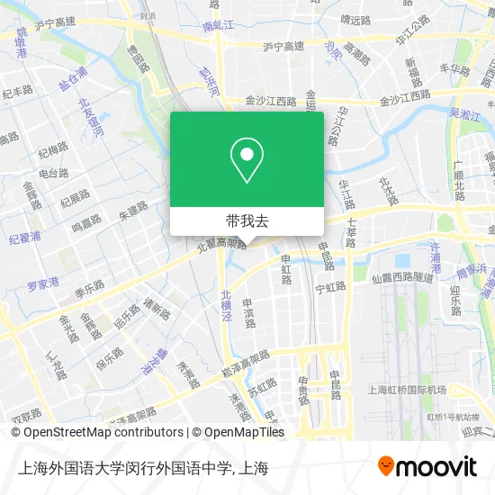 上海外国语大学闵行外国语中学地图