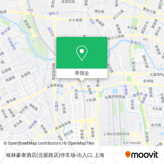 格林豪泰酒店(北翟路店)停车场-出入口地图