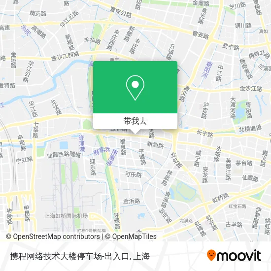 携程网络技术大楼停车场-出入口地图