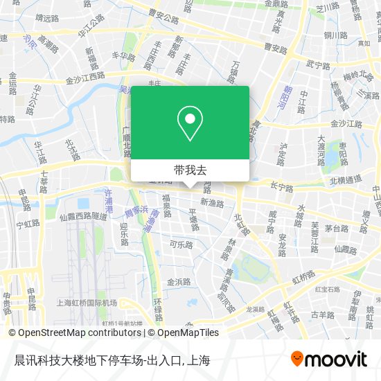 晨讯科技大楼地下停车场-出入口地图