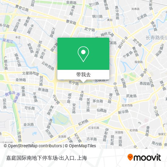 嘉庭国际南地下停车场-出入口地图