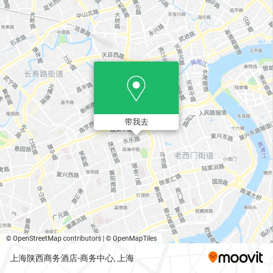 上海陕西商务酒店-商务中心地图