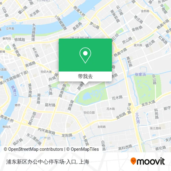 浦东新区办公中心停车场-入口地图
