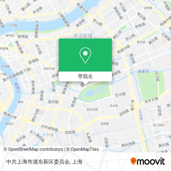 中共上海市浦东新区委员会地图