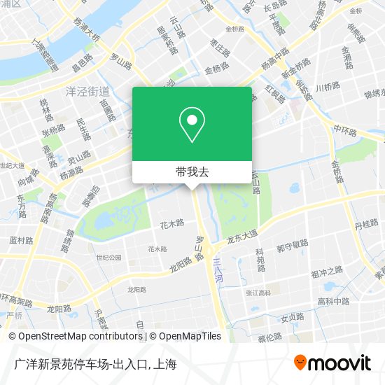 广洋新景苑停车场-出入口地图