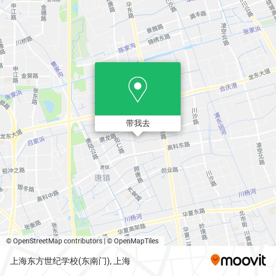 上海东方世纪学校(东南门)地图