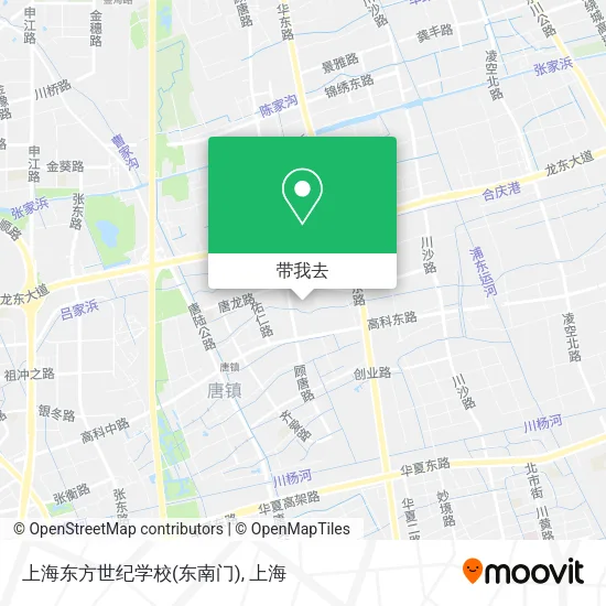 上海东方世纪学校(东南门)地图