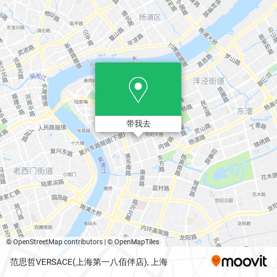 范思哲VERSACE(上海第一八佰伴店)地图