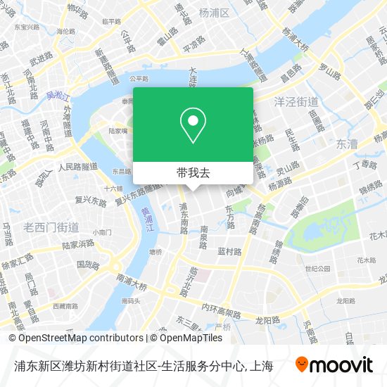 浦东新区潍坊新村街道社区-生活服务分中心地图