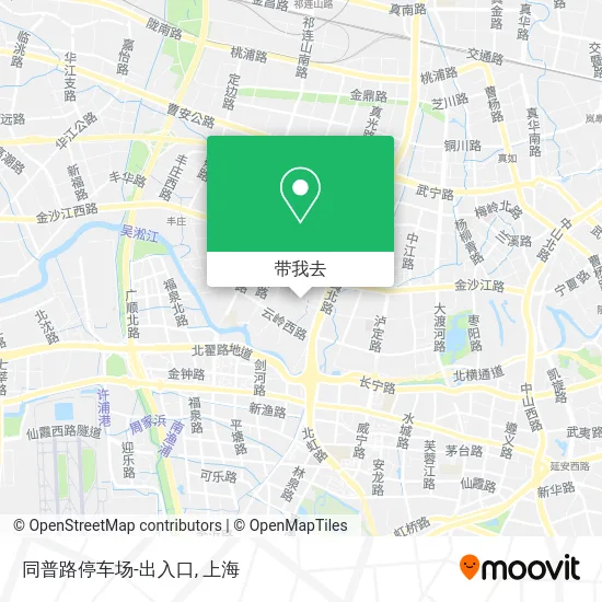 同普路停车场-出入口地图