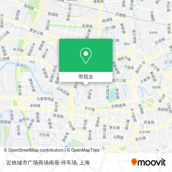 近铁城市广场商场南座-停车场地图