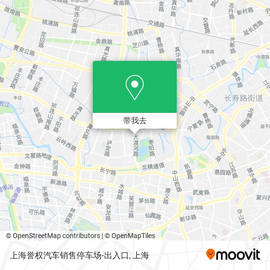 上海誉权汽车销售停车场-出入口地图
