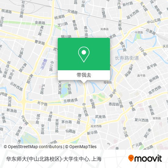 华东师大(中山北路校区)-大学生中心地图