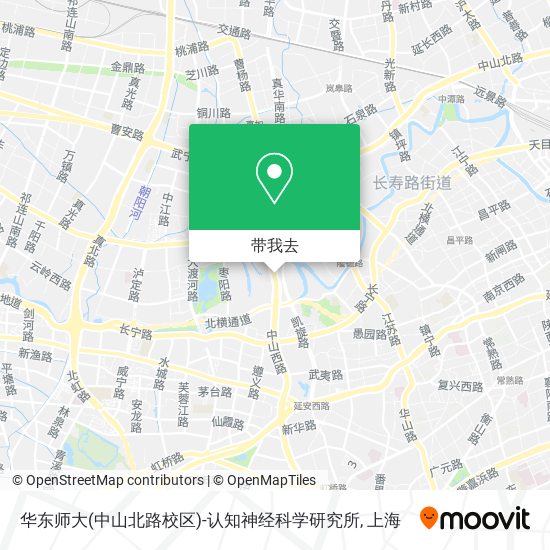 华东师大(中山北路校区)-认知神经科学研究所地图