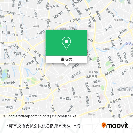 上海市交通委员会执法总队第五支队地图