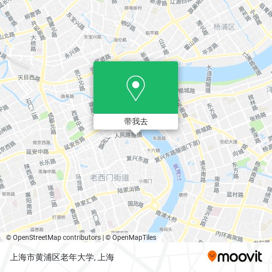 上海市黄浦区老年大学地图