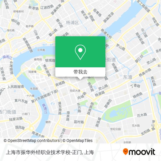 上海市振华外经职业技术学校-正门地图