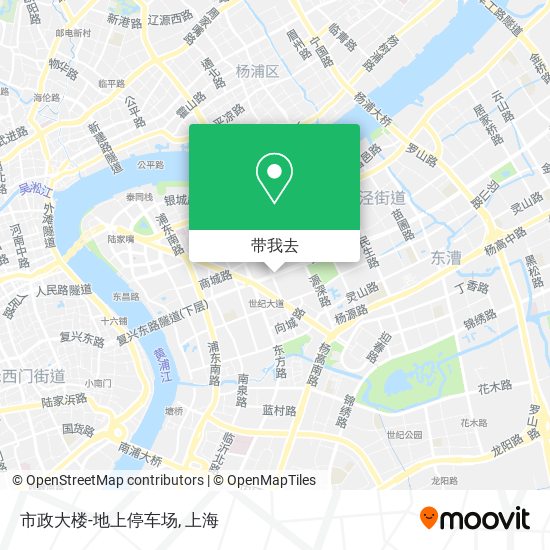 市政大楼-地上停车场地图