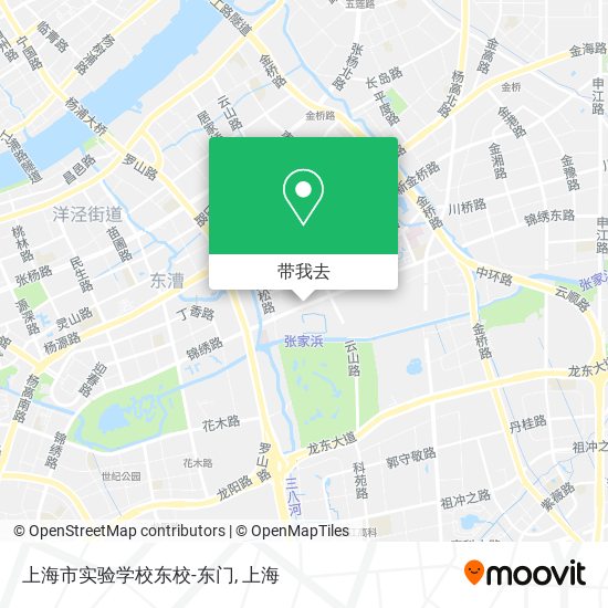 上海市实验学校东校-东门地图