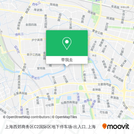 上海西郊商务区C2国际区地下停车场-出入口地图