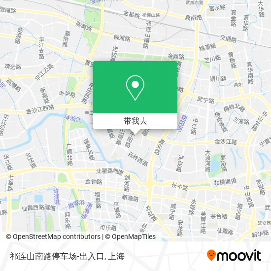 祁连山南路停车场-出入口地图