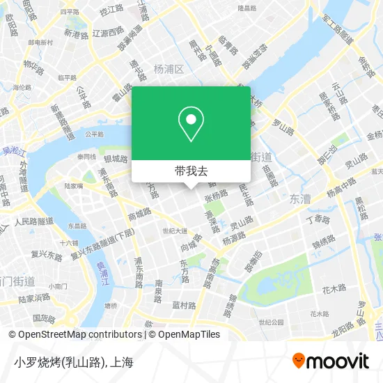 小罗烧烤(乳山路)地图