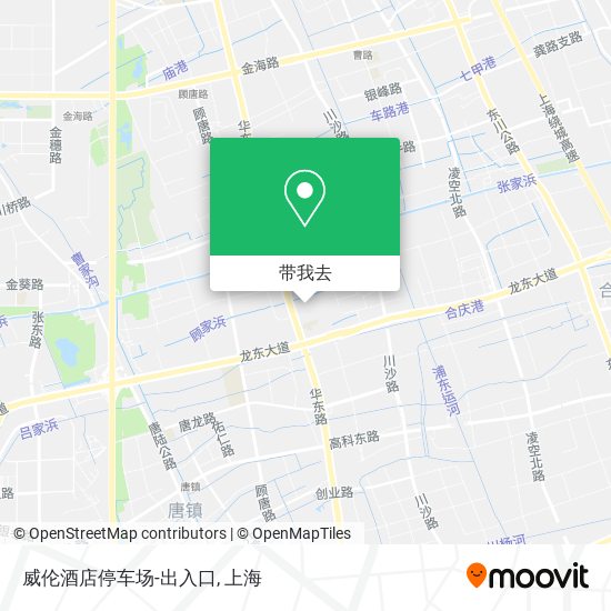 威伦酒店停车场-出入口地图