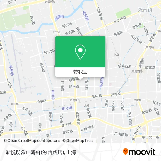 新悦舫象山海鲜(汾西路店)地图