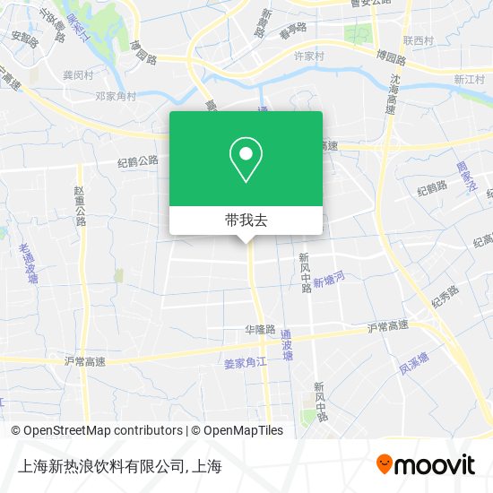 上海新热浪饮料有限公司地图