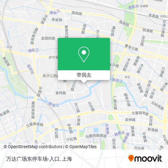 万达广场东停车场-入口地图
