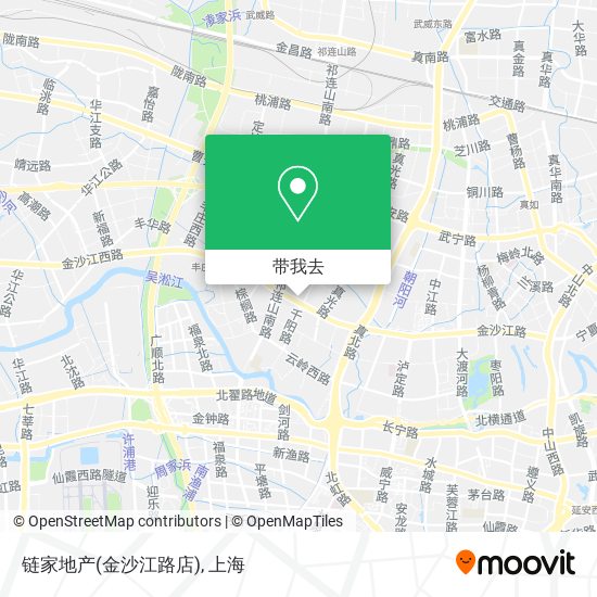 链家地产(金沙江路店)地图