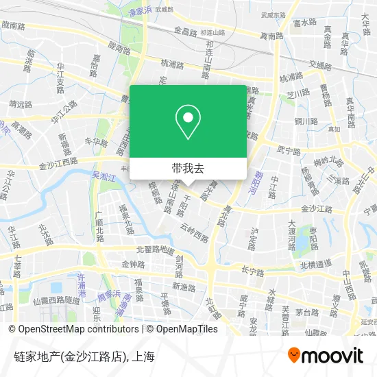 链家地产(金沙江路店)地图