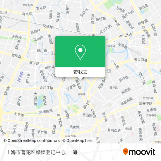 上海市普陀区婚姻登记中心地图